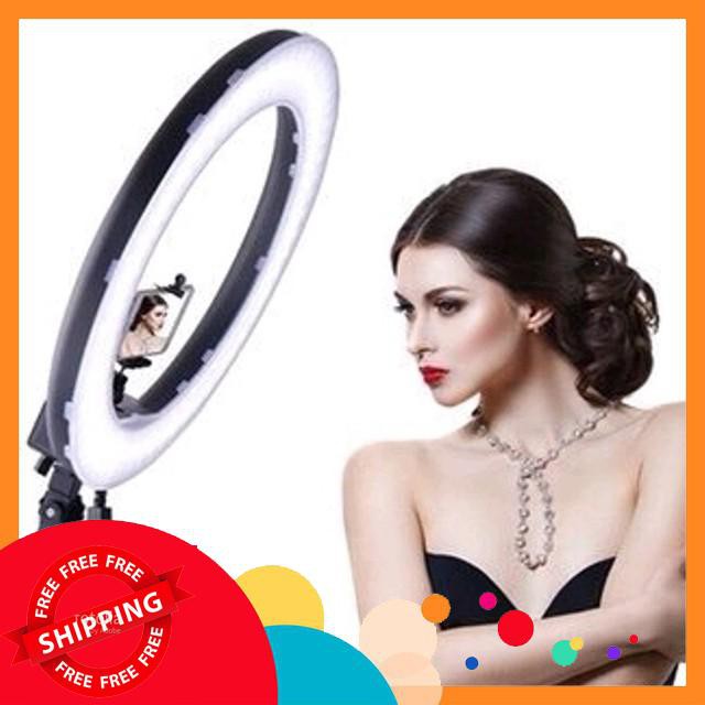 {BÁN SỈ} Bộ Đèn Led Livestream Size 26cm (Kèm Cả Chân Đỡ & Kẹp Điện Thoại)