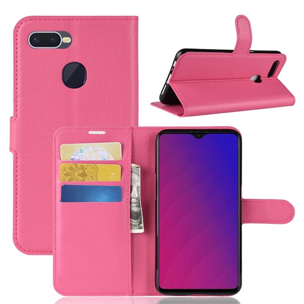 Bao da điện thoại dạng ví trơn bóng cho dòng OPPO F9 / F9 Pro | BigBuy360 - bigbuy360.vn