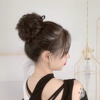 Búi Cột Phủ Xoăn Rối Tóc Giả Nữ / Búi Cột Bà Sui