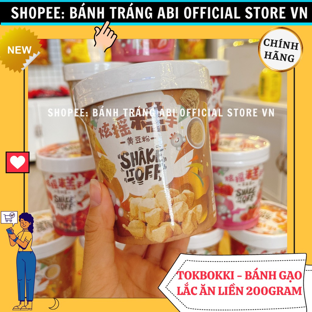 BÁNH GẠO TOKBOKKI LẮC SHAKE OFF MIX 3 VỊ ĂN LIỀNCỐC 140g