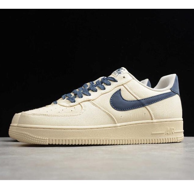 GIÀY AIR FORCE 1 BEIGE DEEP BLUE