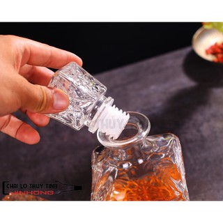 Bình đựng rượu ngâm sâm thuỷ tinh 750ml - BR01
