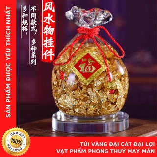 Túi Vàng Đại Cát Đại Lợi - Vật Phẩm Phong Thuỷ May Mắn - Cửa Hàng Chú Sa Di Hoan Hỉ