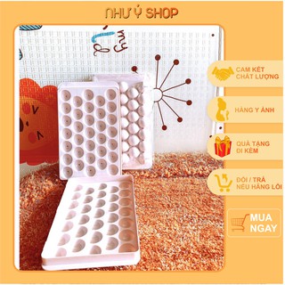 Khay đá tròn 33 viên có nắp đậy, giúp kháng khuẩn khi đông lạnh ( Đồ gia dụng Như Ý )