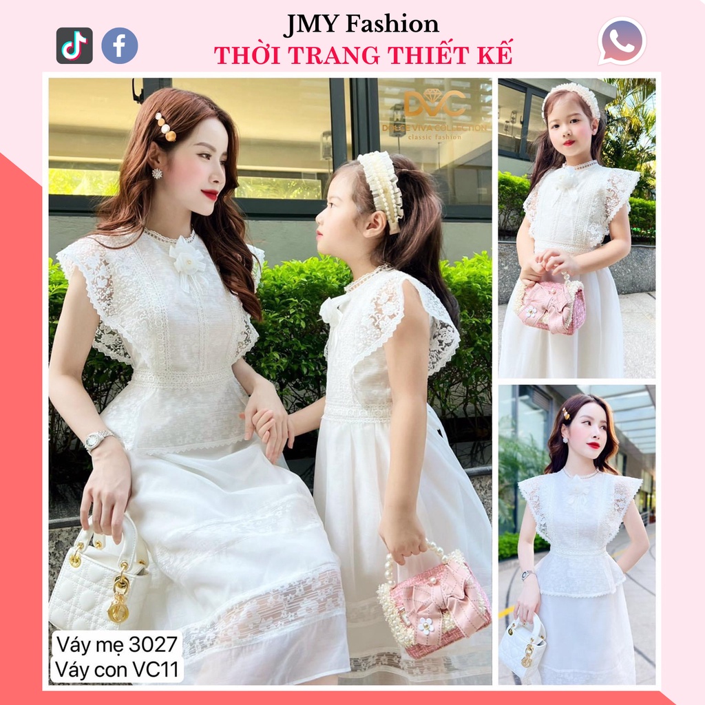 váy trắng tay cánh tiên tiểu thư - DVC&ACC