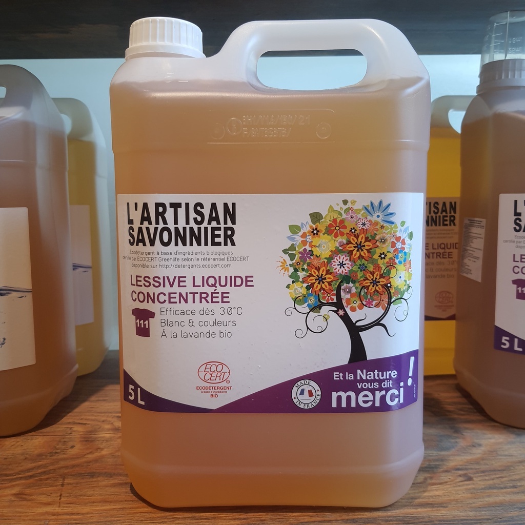 Nước giặt hữu cơ oải hương Artisan Savonnier 5L