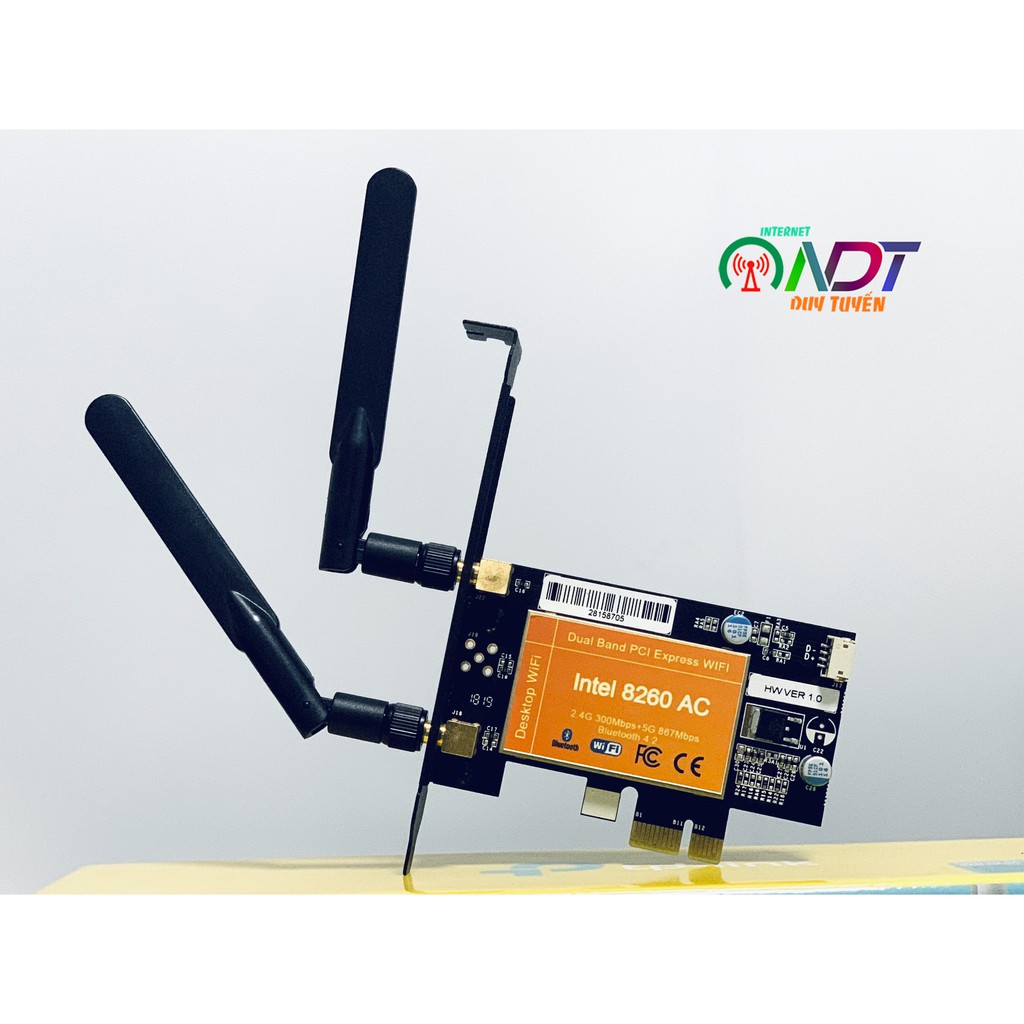 ✅ Card mạng không dây PCI-E  WiFi6   Intel AX200 / 9260AC / 8265AC / 8260AC /7265AC / 3160AC