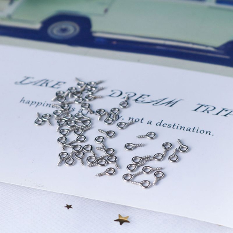 Sa Set 150 Đinh Vít Làm Móc Khóa / Dây Chuyền Mở Rộng DIY