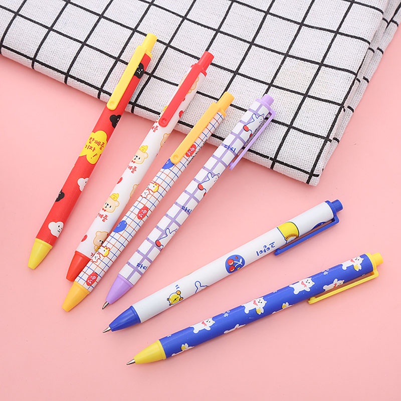 Bút Mực Gel Hình Gấu Dễ Thương 0.5mm