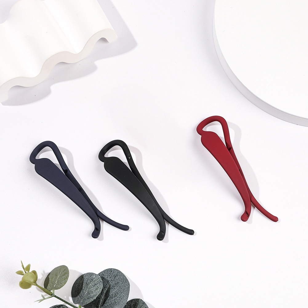Kẹp Tóc Càng Cua Màu Trơn Bằng Acrylic Thời Trang Cho Nữ