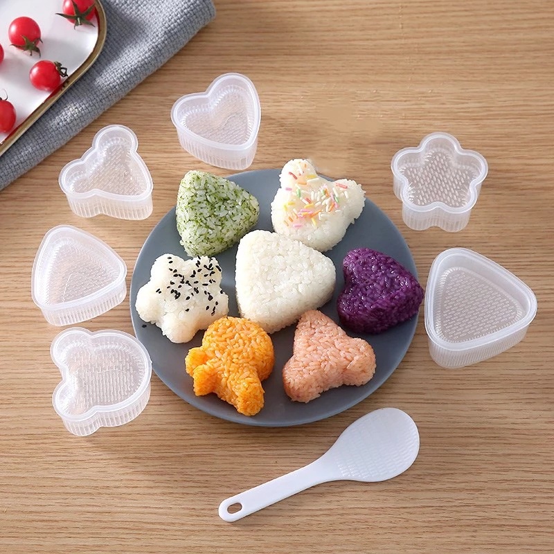 Khuôn làm sushi hình bánh donut bằng silicone tiện dụng