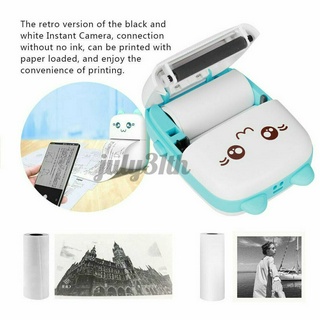 Mini Portable Thermal Printer Photo Pocket Photo Printer Printing Wireless Wrong question printer camera home student mini portable Bluetooth connection built-in 1000mAh battery Print format 57*30mm