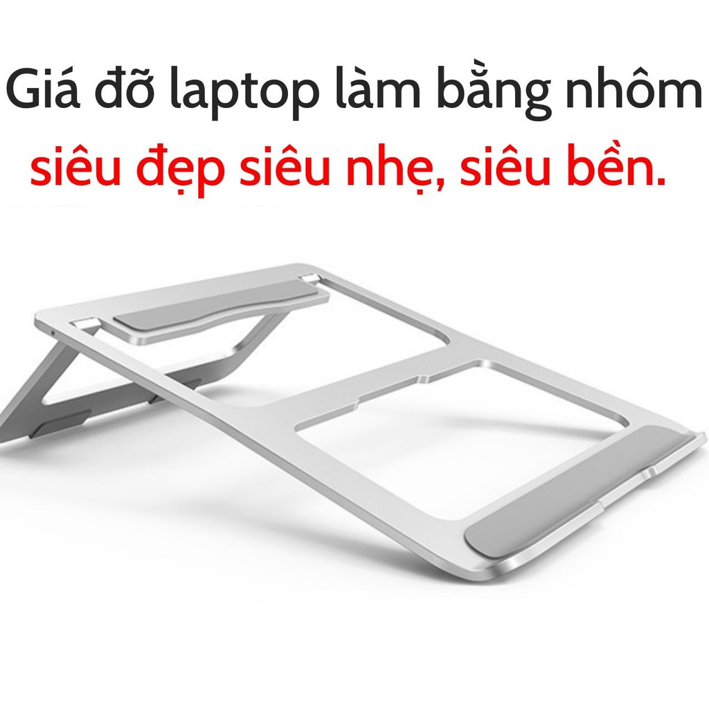 Giá đỡ laptop macbook notebook tán nhiệt giá rẻ Plastic cao cấp có thể gấp gọn