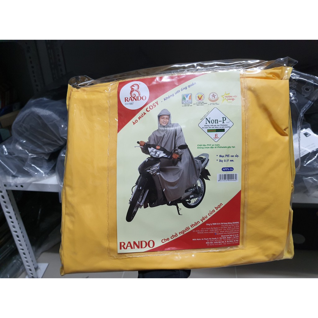 [Combo 2 Cái ] Áo Mưa Không Ướt Ống Quần Poncho Cosy - Rando