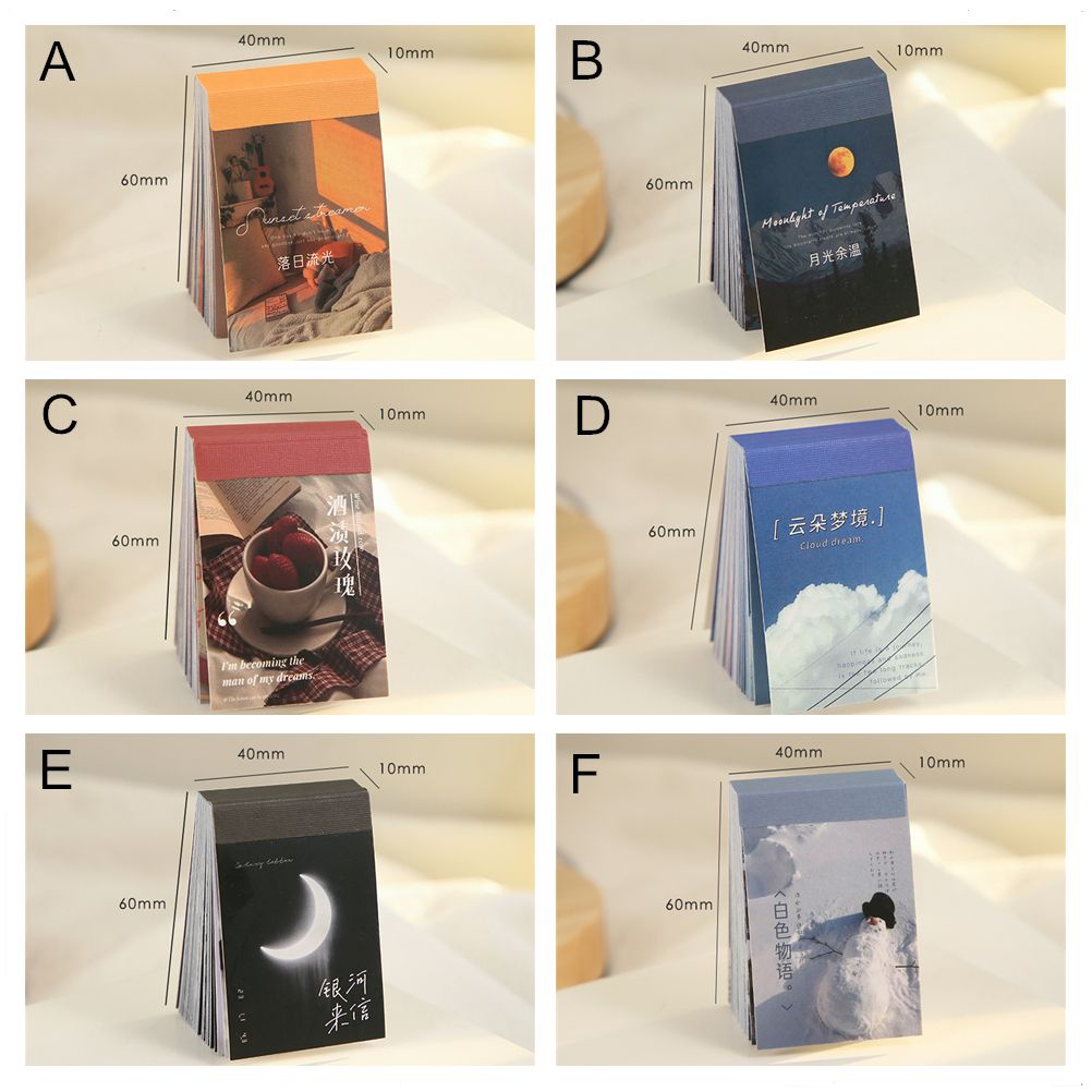 Bộ 50 Tờ Sticker Giấy Hình Đám Mây Dùng Trang Trí Điện Thoại/ Sổ Tay