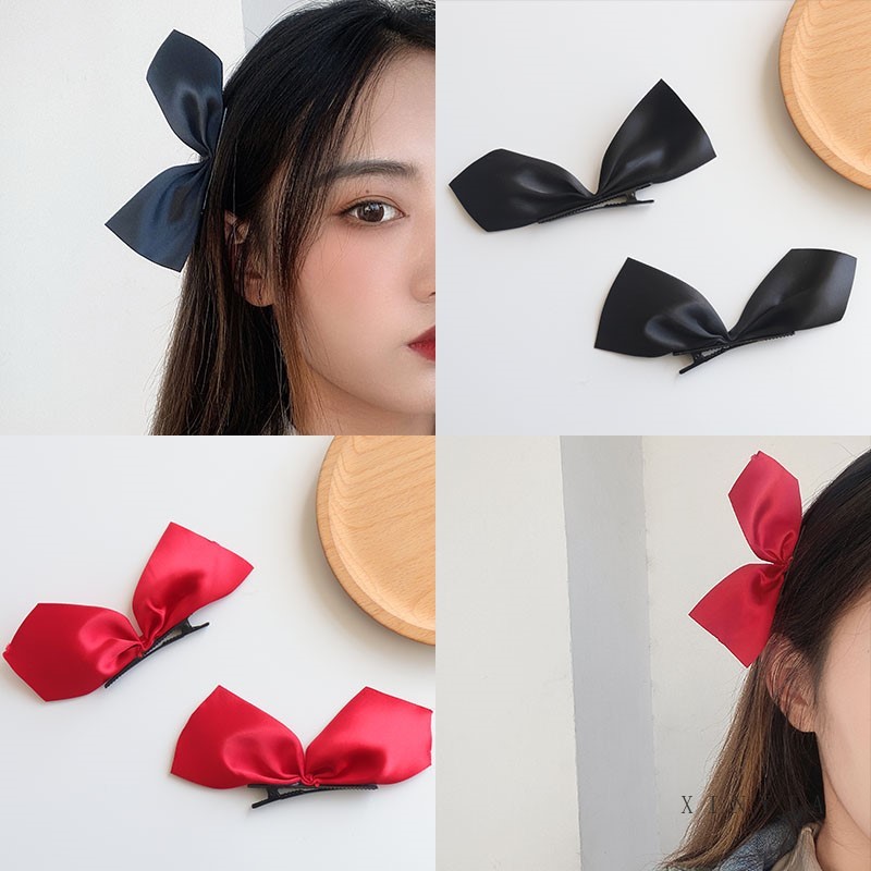 🌺 Kẹp Tóc Hình Nơ Xinh Xắn Phong Cách Retro Hàn Quốc Cho Nữ