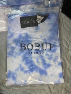 Áo bobui tie dye sky blue