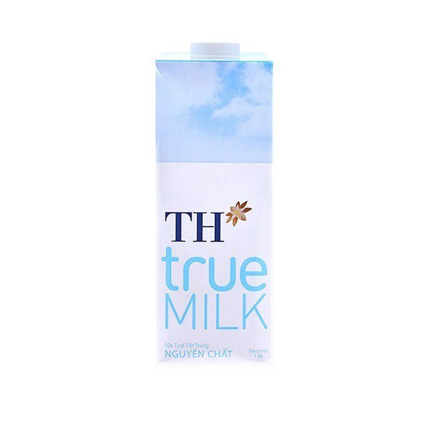 Thùng 12  Hộp 1L Sữa Tươi Tiệt Trùng TH True MILK Có Đường / Nguyên Chất / Ít Đường Dễ Uống