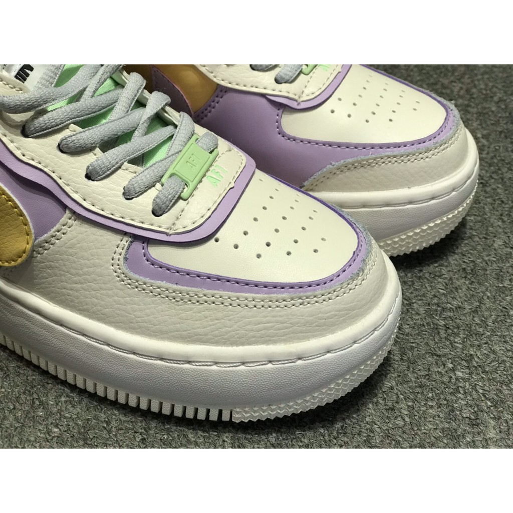 Giày Nike Air Force 1 Shadow Pale Ivory Women - CI0919-101 (White/ Multi) [Chính Hãng - FullBox - Hình Ảnh Thực]