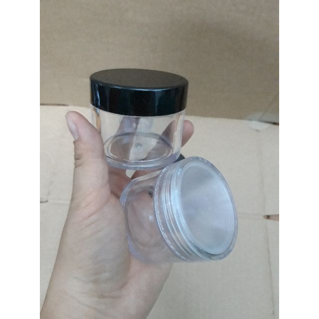 Hủ Nhựa ️ Hủ Nhựa Chiết Mỹ Phẩm Thân Trong Có Lót 20g/30/50g Dùng Chiết Kem, Chiết Bột, Sang Chiết Mỹ Phẩm Du Lịch
