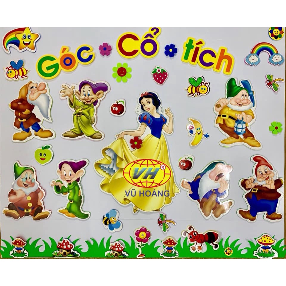 Bộ tranh trang trí góc mầm non theo chủ đề