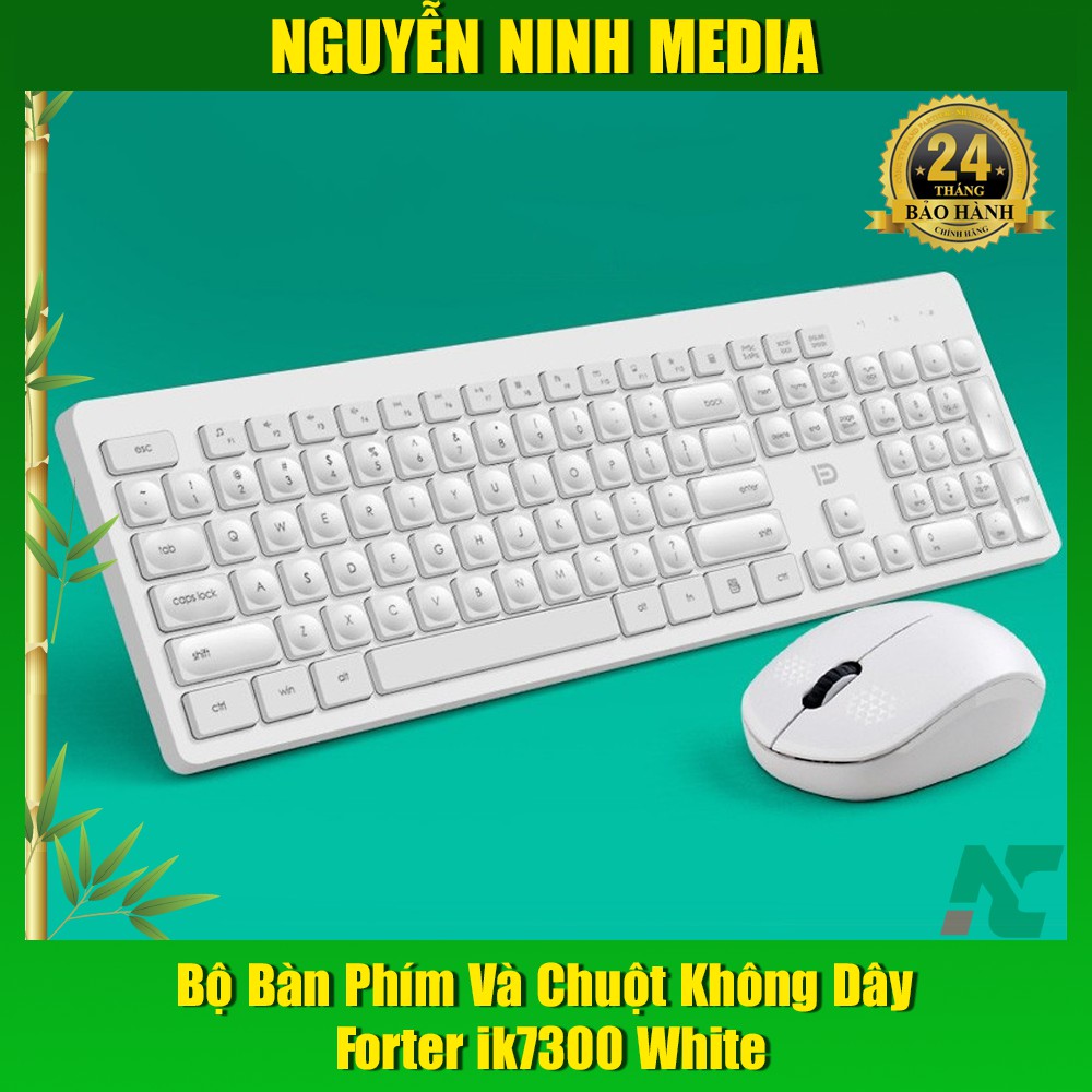 Bộ Bàn Phím Và Chuột Không Dây Forter ik7300 White (Màu Trắng) - Hàng Chính Hãng | WebRaoVat - webraovat.net.vn