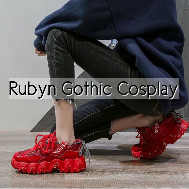 [NEW]  Giày Sneaker Ulzzang da bóng đế loang sơn cực đẹp, giày thể thao độn đế cá tính