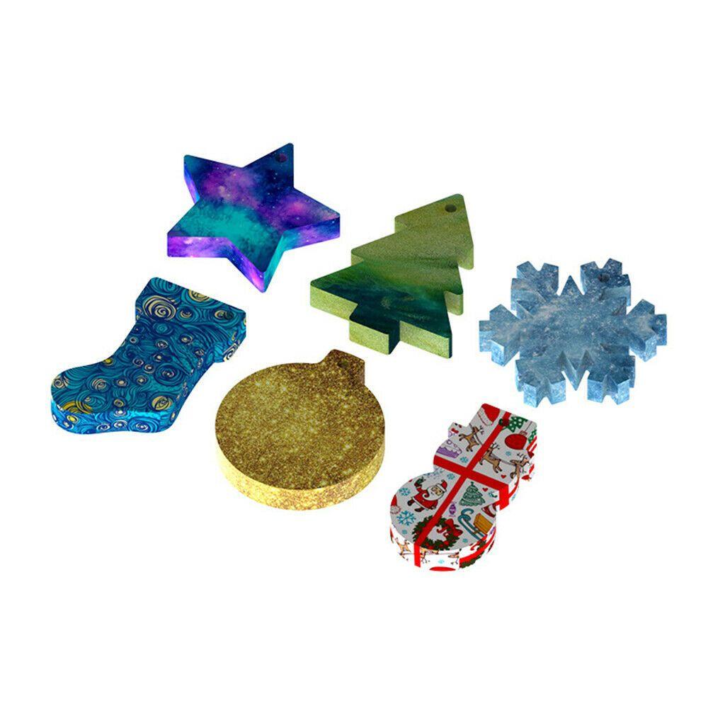 Khuôn Làm Hoa Tuyết Bằng Nhựa Resin Trang Trí Giáng Sinh