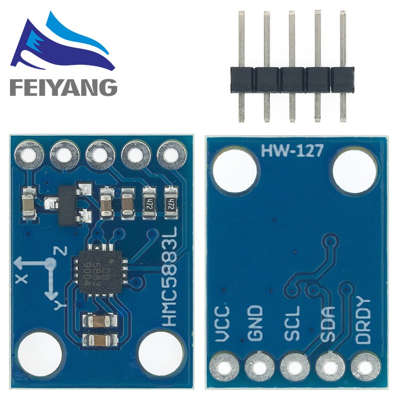 Bo Mạch Cảm Biến Accc Iic / I2C Gy-273 Hmc5883L 3-axis Cho Arduino 3-5v Power