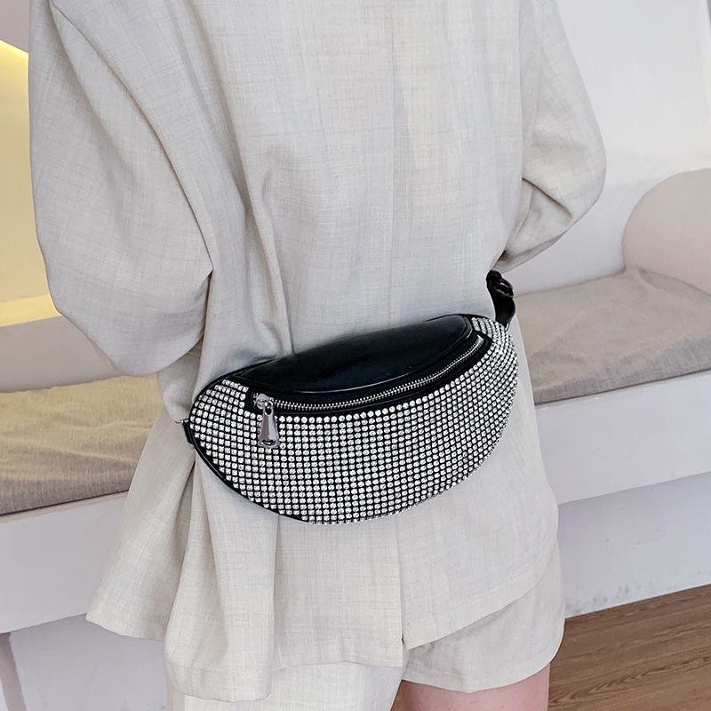 Túi Đeo Chéo Vai Đính Đá Kim Cương Toàn Diện Thời Trang Mùa Xuân Mới Cho Nữ