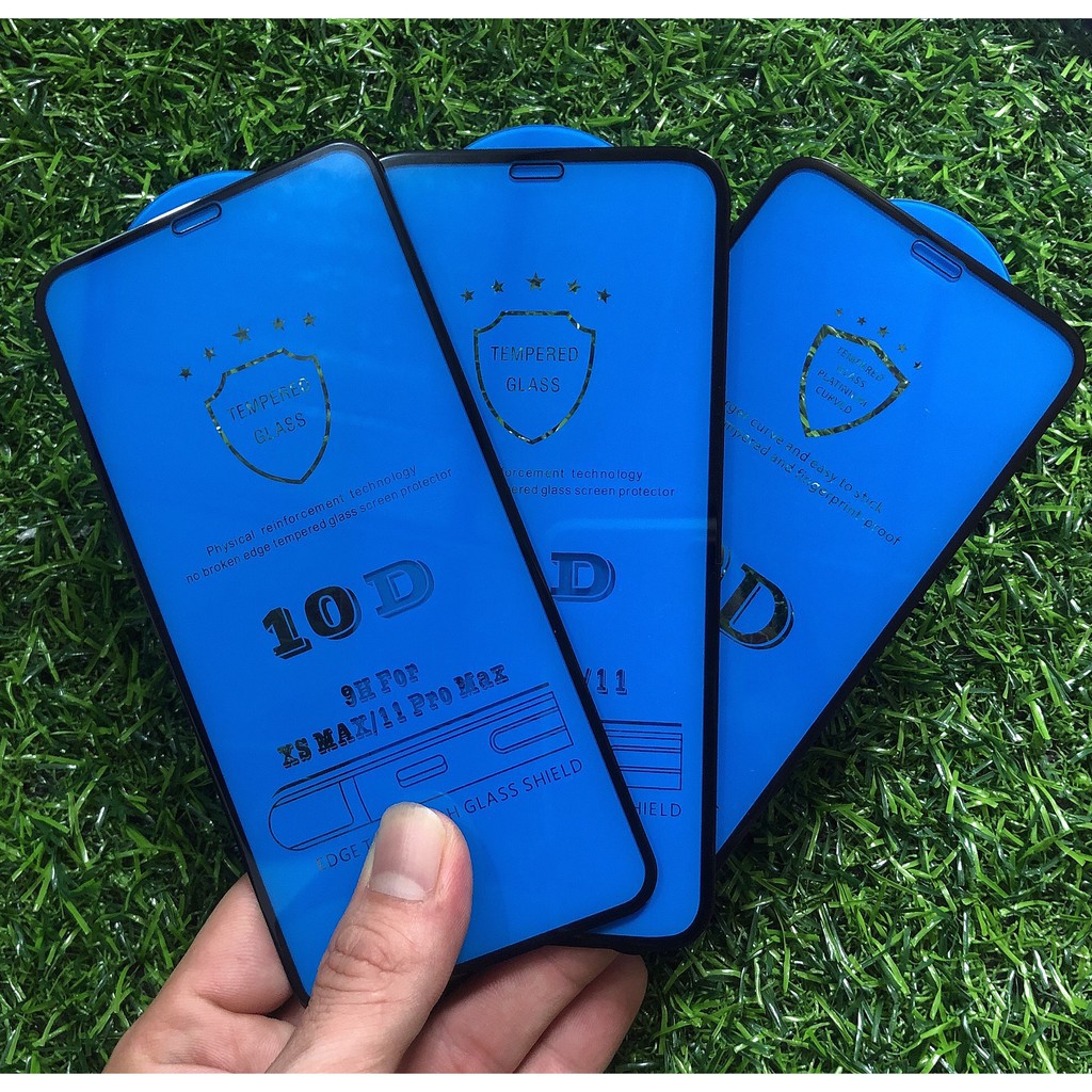 Kính cường lực FULL MÀN iphone XR/ iphone 11 cao cấp 9D, 10D, tặng giấy lau màn hình