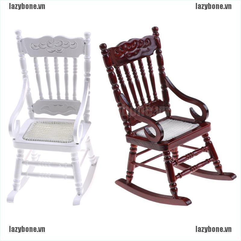 Mô Hình Ghế Gỗ Tỉ Lệ 1 / 12 Trang Trí Nhà Búp Bê