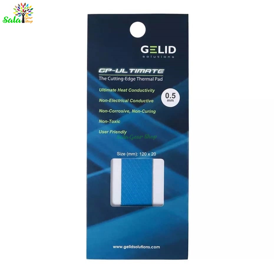Miếng tản nhiệt cao cấp Gelid GP-Ultimate Thermal Pad 15W/mk - Chính Hãng