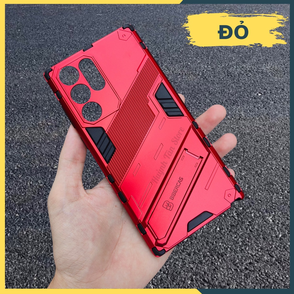 Ốp lưng s22 ultra chống sốc có giá đỡ nhựa cứng bảo vệ camera iron man ver 3 phụ kiện điện thoại huỳnh tân store