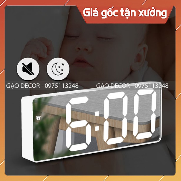 [Gạo Decor] - Đồng Hồ LED để bàn - Đồng hồ LED đa chức năng