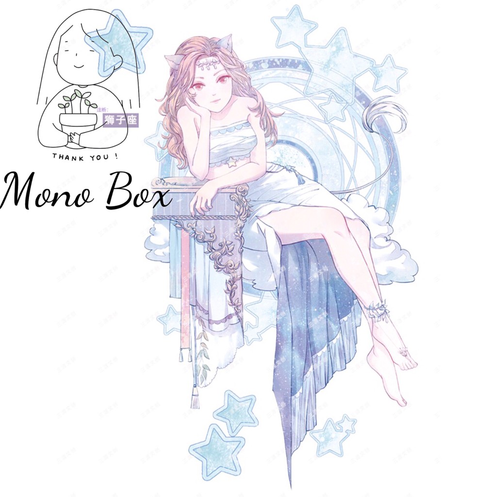 [Chiết] Washi tape cô gái cung hoàng đạo Mono_box 00613