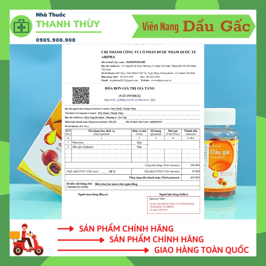 Dầu Gấc ISOPHARCO [Chai 100 Viên] Bổ Sung Thêm Dha, Hỗ Trợ Giảm Lão Hóa, Nâng Cao Sức Đề Kháng, Tăng Cường Thị Lực