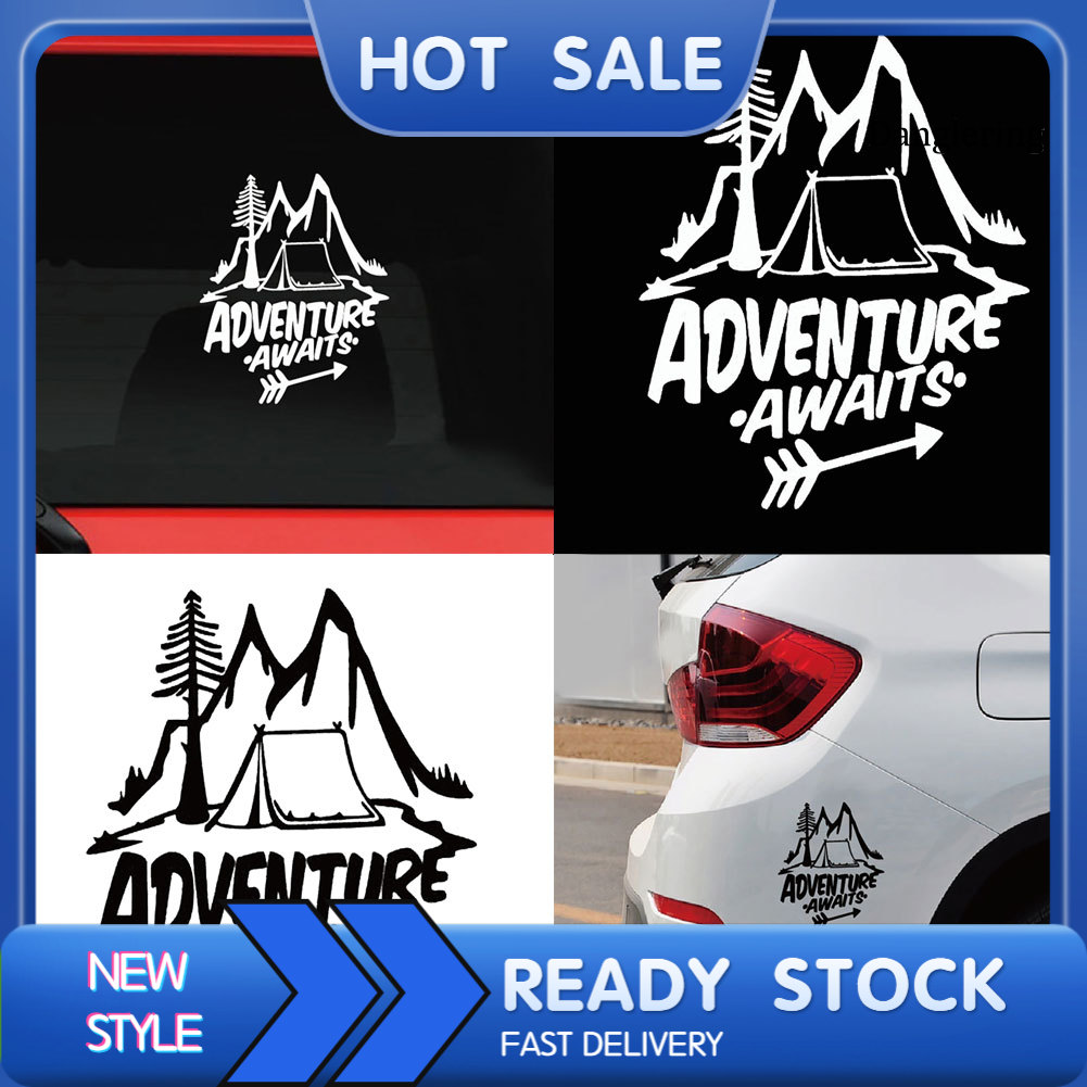 Miếng Dán Phản Quang Họa Tiết Adventure Awaits Trang Trí Xe Hơi