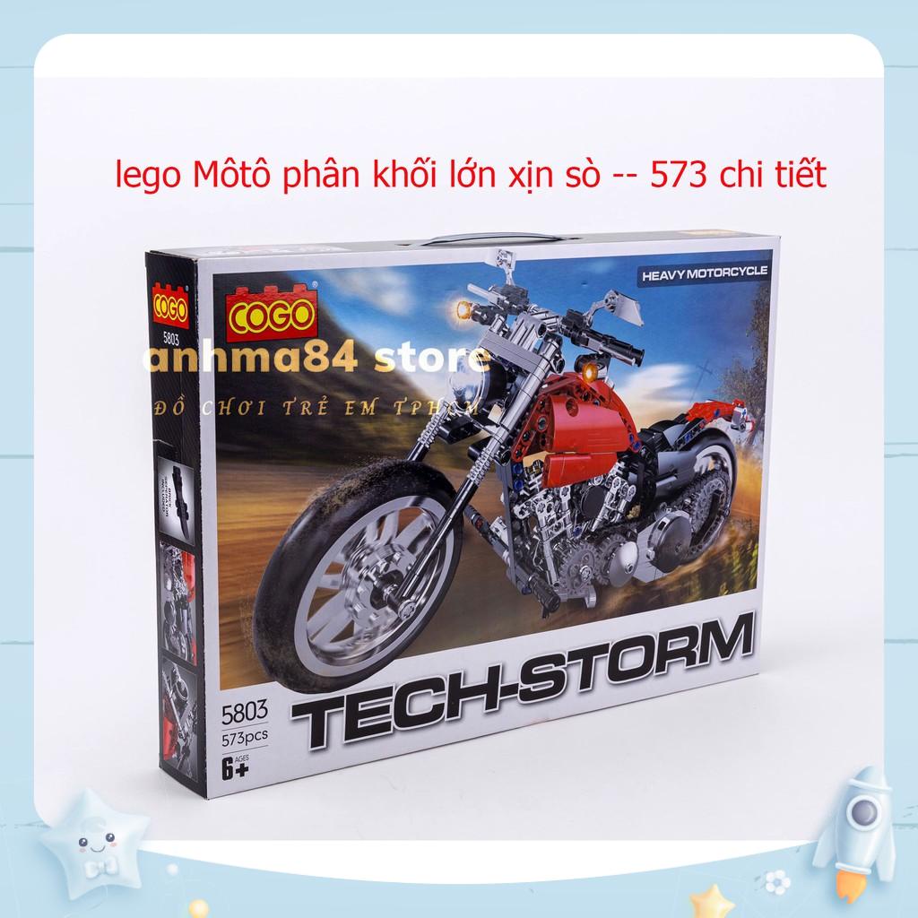 Đồ chơi LEGO xếp hình MÔTÔ PHÂN KHỐI LỚN XỊN SÒ - 573 CHI TIẾT - No.5803 - anhma84 store - cam kết y hình