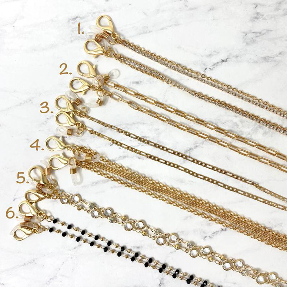 Dây Kẹp Giữ Mắt Kính Chống Thất Lạc Bằng Kim Loại Tiện Dụng Cho Nam