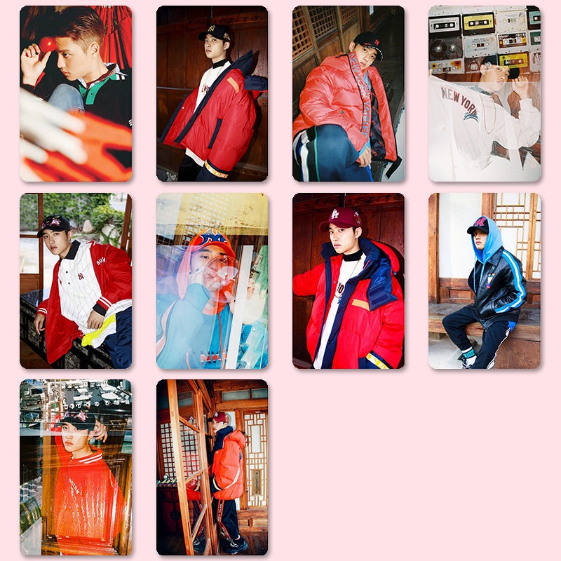 D.o. Nhãn dán thẻ, thẻ nhãn dán doh kyungsoo diy, exo, thẻ sưu tập, 10 cái / bộ, kpop