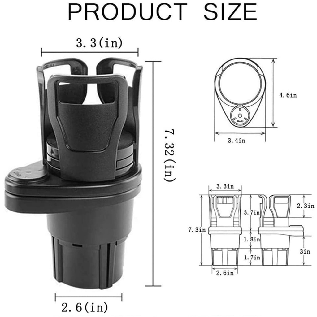 Giá Đỡ Cốc Nước Giá Đỡ Bình Nước Đa Năng Có Thể Điều Chỉnh Cho Xe Hơi