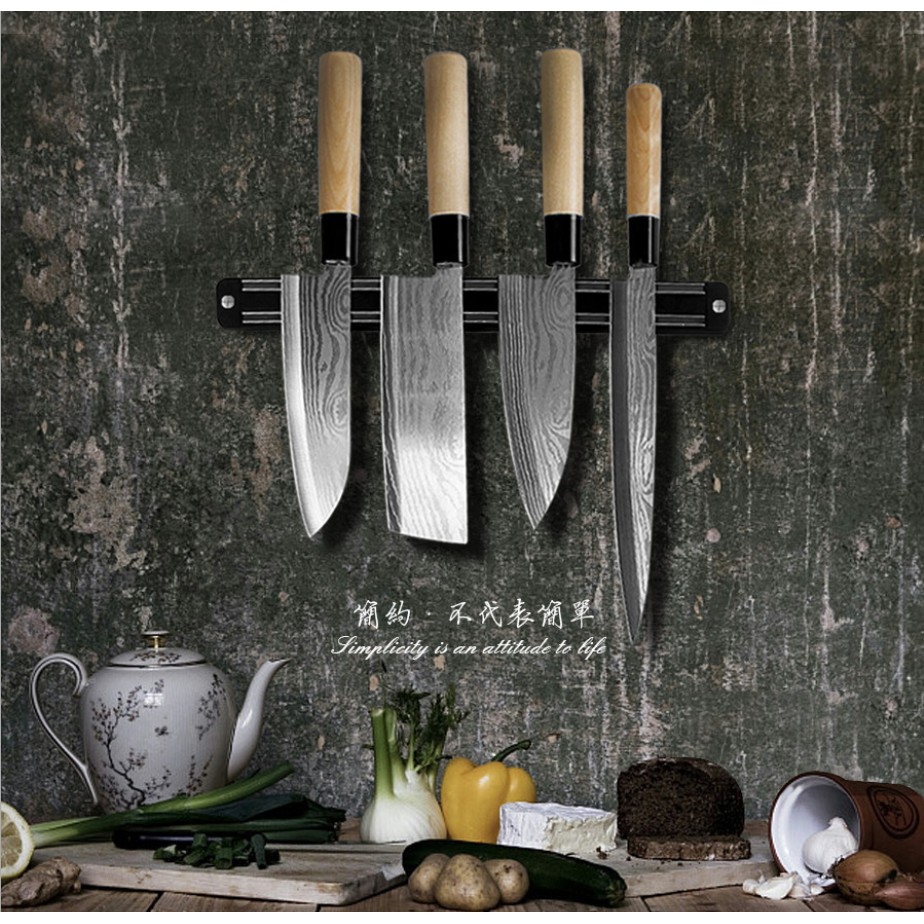 KDC - Giá nam châm treo dao sashimi và các dụng cụ nhà bếp, vật dụng kim loại, DIY