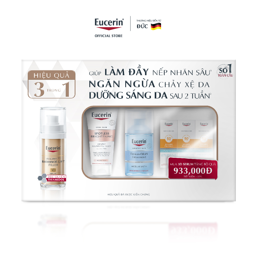 [BỘ QUÀ TẶNG 993K] Tinh chất ngăn ngừa lão hóa Eucerin Hyaluron [HD] Radiance-Lift Filler 3D Serum 30ml