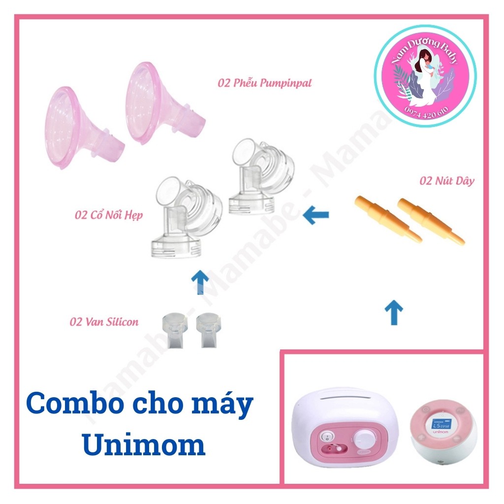 Phễu Máy Hút Sữa Pumpin Pal [COMBO CHO CÁC MÁY: Avent, Spectra, Unimom,Rozabi, RealBubee..] Nhập Khẩu Chính Hãng Tại Mỹ.