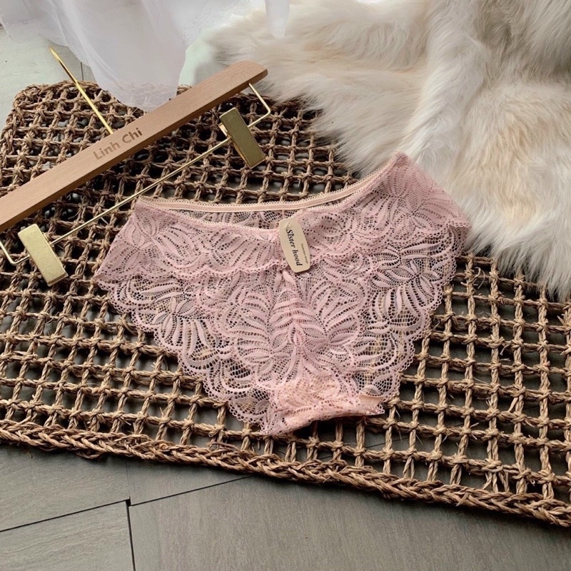 Quần Lót Nữ Ren Sexy thiết kế họa tiết ren xuyên thấu siêu gợi cảm quyến rũ