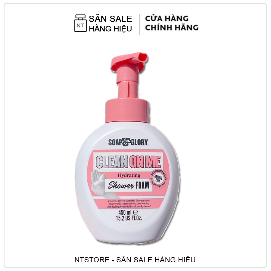 Sữa tắm, tẩy tế bào chết  Soap &amp; Glory - Clean On Me - Shower Foam