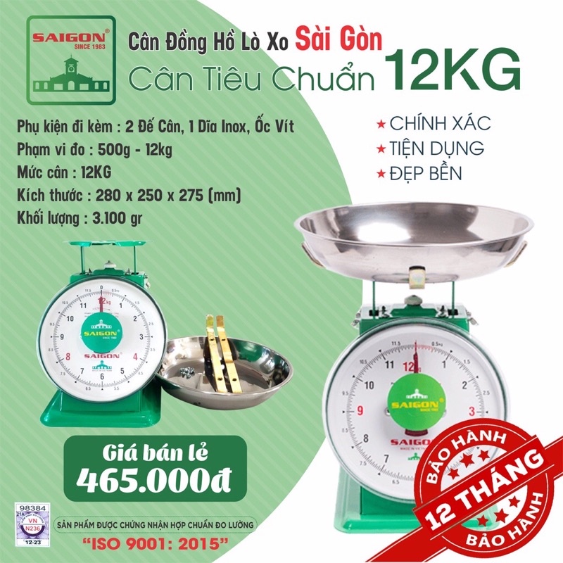Cân đồng hồ lò xo 5kg; 12kg;15kg; 20kg; 30kg; 60kg
