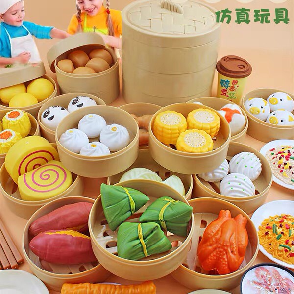 Bộ đồ chơi hấp bánh bao 88 chi tiết- Đồ chơi nấu ăn