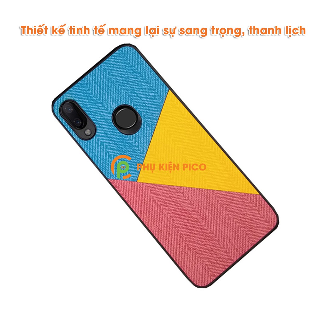 Ốp lưng Samsung M20 vải da cao cấp - ốp lưng Samsung Galaxy M20 chống sốc bảo vệ camera